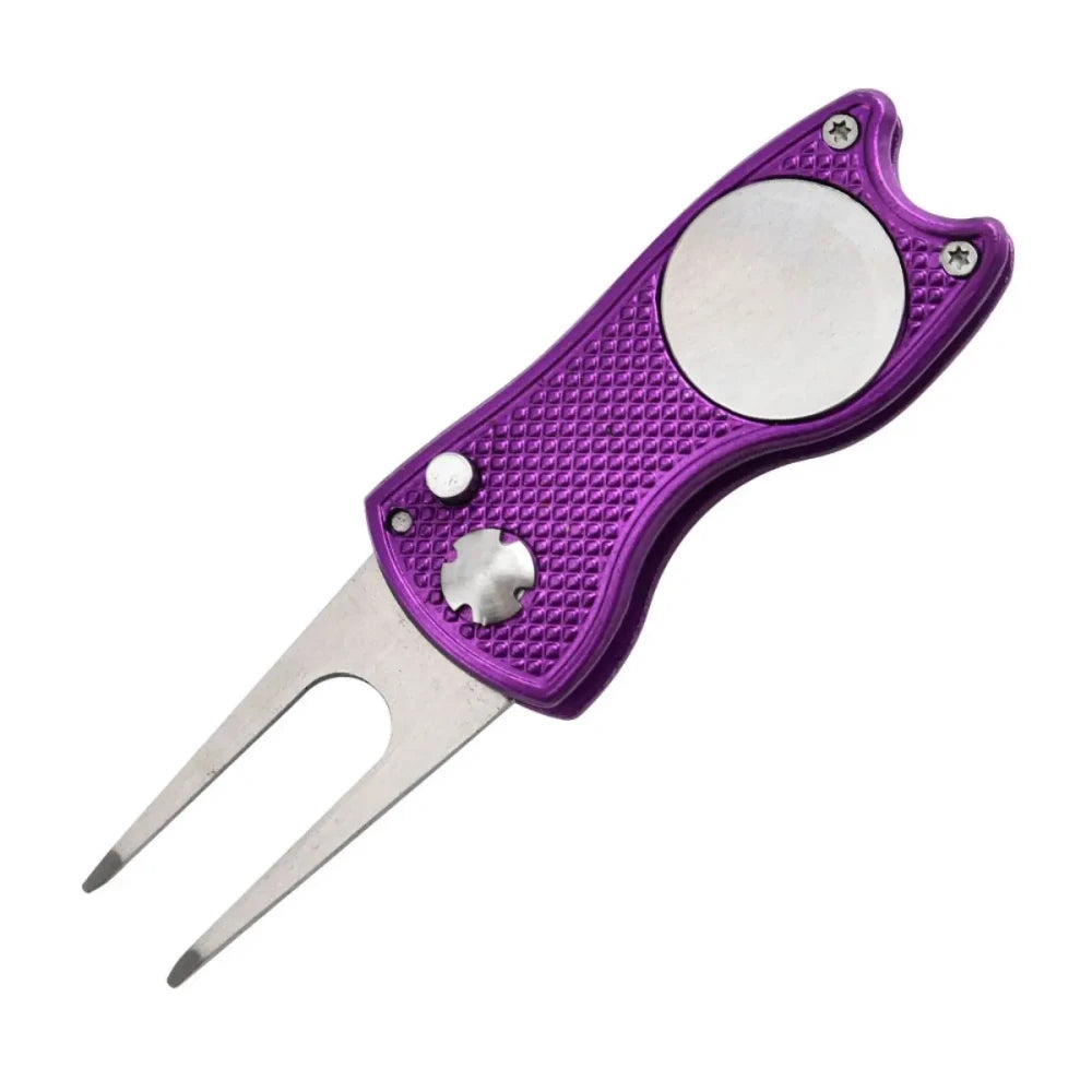 Metal Foldable Golf Divot Tool