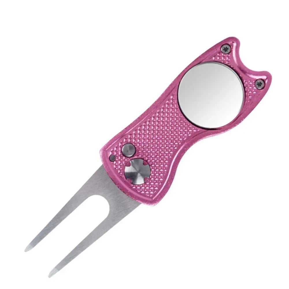 Metal Foldable Golf Divot Tool
